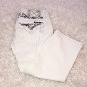 Miss me Jeans, white crop Capri, size 27